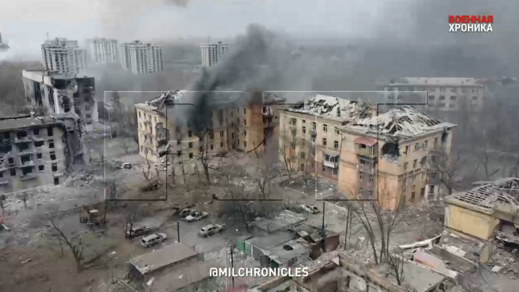 Бои в Мариуполе на левом берегу