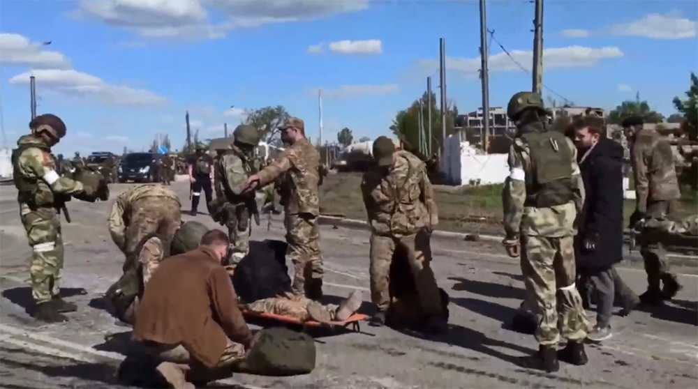 сдача в плен боевиков из азовстали